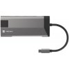 Multifunkčný adaptér 8 v 1 Natec FOWLER PLUS HUB USB 3.0 3X, HDMI 4K, USB-C PD, RJ45, SD, MICRO NMP-1690