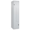 Šatňová skriňa C+P Cabo, dvere-Z, 1 oddelenie pre 2 osoby, 420 x 510 x 1850 mm, bledo- sivá