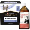 Purina VD Feline FortiFlora 30 x 1 g + LAB V Lososový olej obohatený o vitamíny 500ml