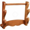 Mythrojan Nástěnný držák na 2 meče – luxusní masivní dřevo 38x30cm - Outlet