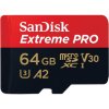 SanDisk Extreme PRO microSDXC 64GB 200MB/s + ada. SDSQXCU-064G-GN6MA
