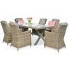Focus Garden Focus Napoli 6+1 záhradná jedálenská súprava, hnedá 003040