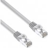 Síťový LAN kábel S/FTP patchcord, Cat.6a, RJ45 samec - RJ45 samec, 20 m, dvojité tieni, LSOH, sivý, 10 Gb/s, economy