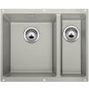 Blanco SUBLINE 340/160 U perlovo sivá s tiahlom drez vľavo