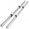 Vevor Súprava lineárnych koľajníc SBR12 2×1000 mm, 4× SBR12UU klzné bloky ZXDGSBR12MM10S0WTV0