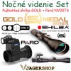 Nočné videnie SET Puškohľad SHILBA GOLD MEDAL + PARD NV007S