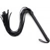 LateToBed BDSM Line 7 Rivet Flogger 70cm Black