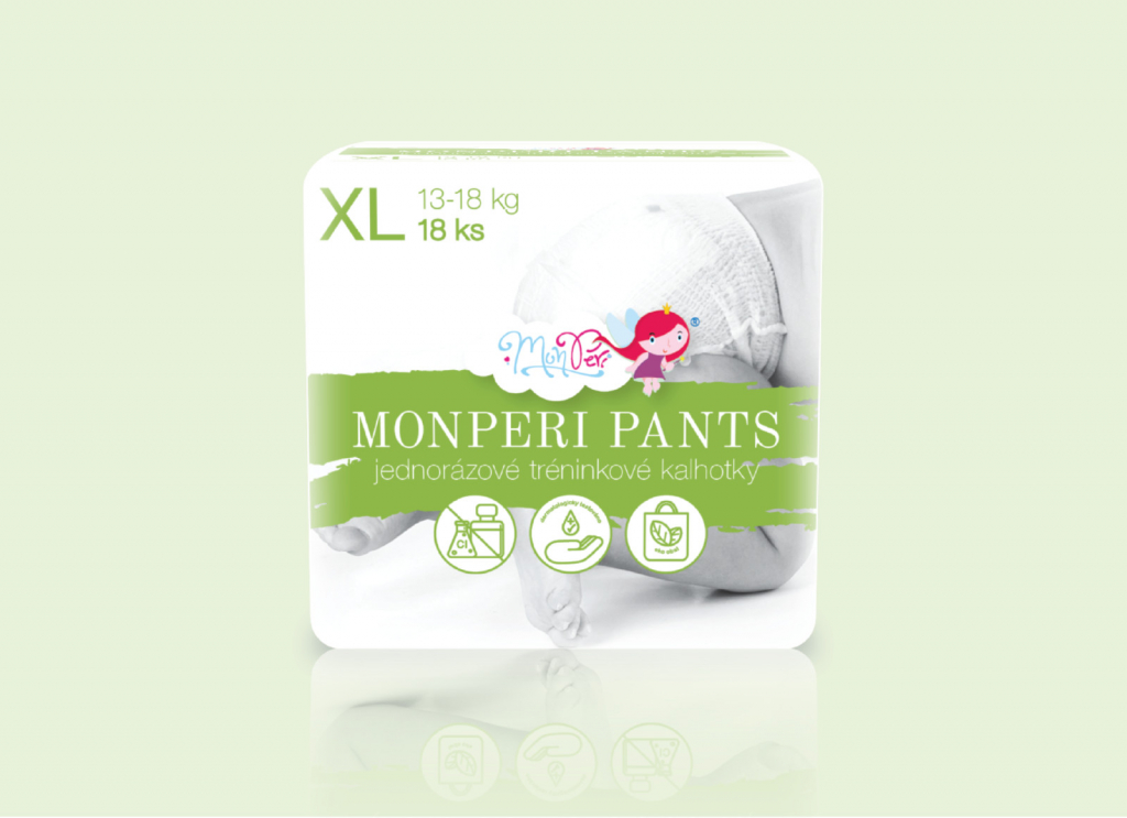 MonPeri nohavičky Pants XL 13-18 kg 18 ks