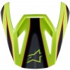ALPINESTARS šilt pre prilby S-M3 FRAY červená/žltá fluo/čierna