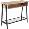 tectake 404721 konzolový stolík tralee 100x35x80, 5cm - industrial svetlé drevo, dub sonoma