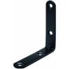 Hettich Uhlový profil pre stoličky, čierny, 70 x 15 x 70 x 2 mm