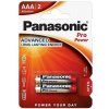Batéria AAA(R03) alkalická PANASONIC Pro Power 2ks / blister