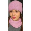 Fashionweek Dámsky set čiapka a nákrčník S3051 Farba: Ružová, Veľkosť: Universal