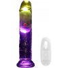REALROCK - vibrátor s LED svetlom - 15 cm