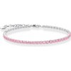 Thomas Sabo A2167-051-9-L19V Tennis Bracelet with pink stones 16-19 cm