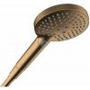 Hansgrohe Raindance Select S - Sprchová hlavica, 3 prúdy, EcoSmart+, kefovaný bronz - 26516140