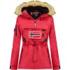 GEOGRAPHICAL NORWAY bunda dámská BABY LADY zimní přes hlavu S červená