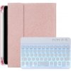 AppleKing puzdro s podsvietenou klávesnicou s okrúhlymi klávesmi a priestorom na Apple Pencil pre iPad mini 6 / mini 7 - ružové - možnosť vrátiť tovar ZADARMO do 30tich dní