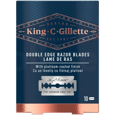 King C. Gillette Double Edge Razor Blades náhradné žiletky 10 ks