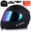VEĽKÝ MOTOCYKLOVÝ KASK MOTOCYKLOWY LS2 FF353 RAPID II ČIERNY SYSTÉM PINLOCK ECE 22.06