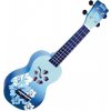Mahalo Soprano Ukulele Hibiscus Blue Burst