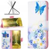 Peňaženkové kožené puzdro na Motorola Moto G72 - Butterfly Love