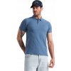 Pánske polo tričko BASIC 100 % bavlna modré V16 OM-POBS-0100 S