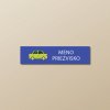 Nažehľovacie menovky na oblečenie (Kopírovat) - 1ks, Obdĺžnik 4,4 × 1,1 cm, Zelené auto, Modrá