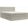 Béžová boxspring posteľ s úložným priestorom 180x200 cm Blend – Maison de Rêve