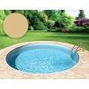 BWT Bazénová fólia okrúhla Ø 500 x 150 cm Sand - Hrúbka 0,8 mm/s klinovým lemom P3