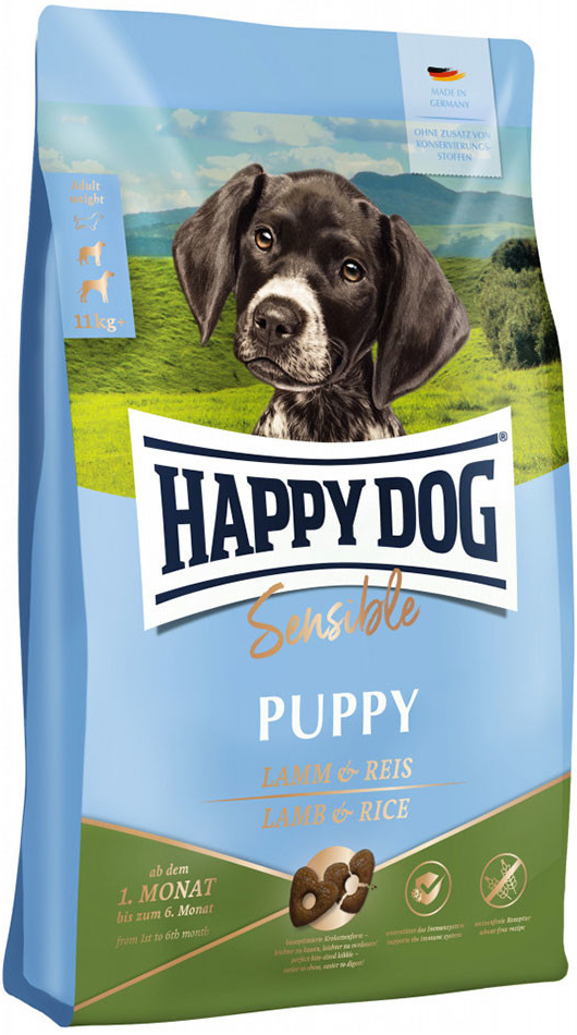 Happy Dog Supreme Sensible Puppy jahňacie a ryža 2 x 10 kg