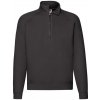 Premium Zip Neck Raglan Sweat , white, S Farba: Black, Velkost: L