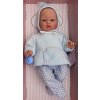 Realistické miminko - chlapeček KOKE ve flízové mikině - od firmy ASIVIL (Velikost 36 cm)