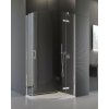 SANSWISS PUR P3P 80cm pravý sprchový kút štvrťkruhový, rádius 55cm, chróm, sklo číre, P3PD550801007