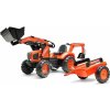 Falk FALK - Šlapací traktor Kubota s nakladačem, rypadlem a vlečkou