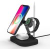 AppleMix Stojan / Qi nabíjačka 4v1 pre Apple iPhone / Watch / AirPods / Pencil 1 - podpora MagSafe - čierna