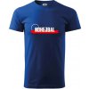 Nohejbal nápis - Klasické pánske tričko vyššej gramáže - 3XL ( Kráľovská modrá )