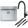 Súprava nerezový drez Franke Box 127.0369.295, kuchynská batéria Franke Lina 115.0626.053