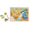 Drevené puzzle Na stavbe 56 dielikov