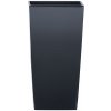 PROSPERPLAST Kvetináč s vkladom URBI SQUARE MATT antracit 32,5cm