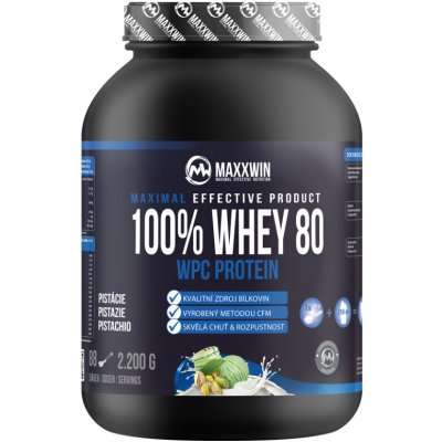 MAXXWIN 100% Whey protein 80 pistácie 2200 g