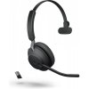 Bezdrôtové slúchadlá Jabra Evolve2 65 MS Mono USB-A Black (26599-899-999)