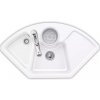 Kuchynský drez Villeroy & Boch Solo Corner 1075.20R Biela keramika