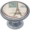 Walteco Nábytková knopka Paris, priemer 37mm, čierna hrdza , 7313