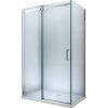 Mexen Omega, 3-stenný sprchovací kút s posuvnými dverami 150 (dvere) x 80 (stena) cm, 8mm číre sklo, chrómový profil, 825-150-080-01-00-3S