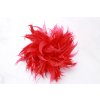 Pinky Club Červený kvet do vlasov z pierok