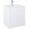 Roca Claudia skrinka 60x45.6x63.5 cm závesná kúpeľňová skrinka pod umývadlo biela A857794529