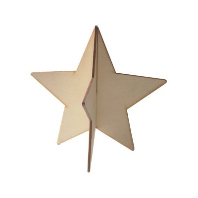 Vianočná drevená hviezda Deco Star small