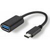 Adaptér USB-C – USB 3.0 OTG kábel 19 cm čierny (Univerzálna prechodka pre rýchly prenos dát a nabíjanie zariadení)