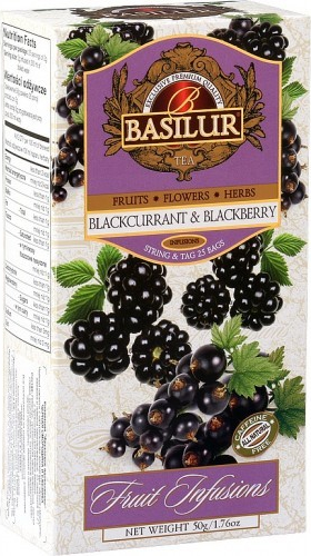 BASILUR Fruit Blackcurrant & Blackberry 25 x 2 g